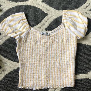 Off the shoulder crop top